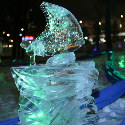 Выставка ледовых скульптур "Вьюговей 2010"